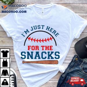 I’m Just Here For The Snacks Funny Baseball Season Softball Shirt