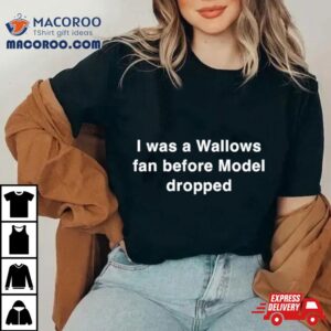 I Was A Wallows Fan Before Model Dropped Tshirt