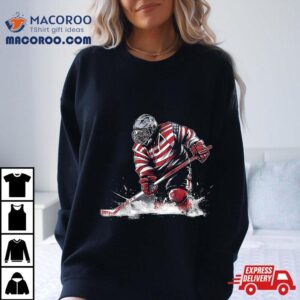 Ice Hockey Tshirt Youth Puck Hockeyplayer Player Shirt