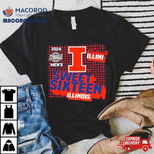 Illinois Fighting Illini 2024 Men’s Basketball Sweet Sixteen Shirt