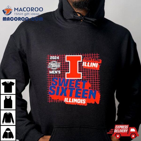 Illinois Fighting Illini 2024 Men’s Basketball Sweet Sixteen Shirt