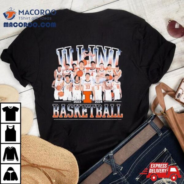 Illinois Fighting Illini Men’s Basketball 2023 2024 Team Shirt