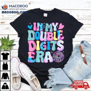 In My Double Digits Era Retro Year Old Th Birthday Girl Tshirt