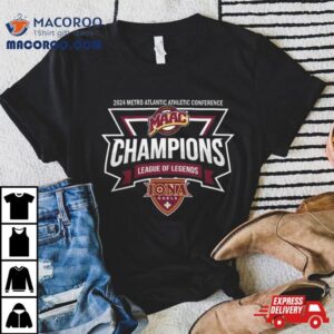 Iona Gaels Metro Atlantic Athletic Conference Maac League Of Legends Champions Logo Tshirt