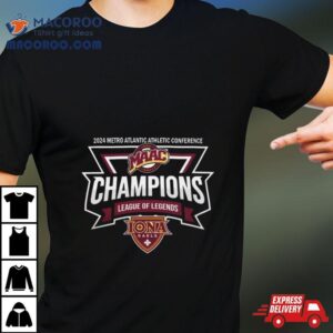 Iona Gaels Metro Atlantic Athletic Conference Maac League Of Legends Champions Logo Tshirt