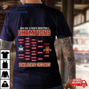 Iowa State Cyclones Big Men S Basketball Conference Tournament Champions Bracke Tshirt