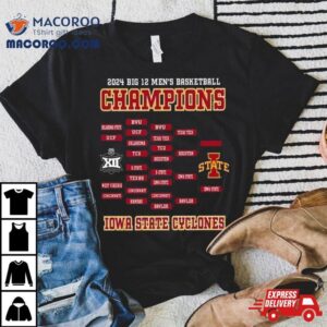 Iowa State Cyclones Big Men S Basketball Conference Tournament Champions Bracke Tshirt