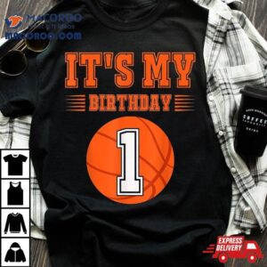 It S My St Birthday Boy Year Old Basketball Player Funny Tshirt