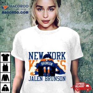 Jalen Brunson Back New York Knicks Player Shirt