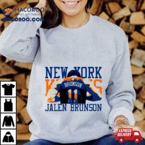 Jalen Brunson Back New York Knicks Player Tshirt