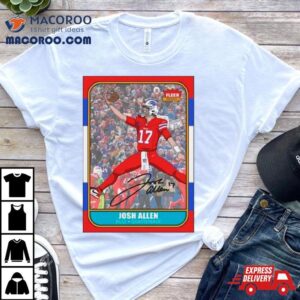 Josh Rookie Buffalo Bills Quarterback Card Tshirt