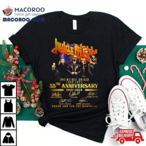Judas Priest Invincible Shield Tour 2024 55th Anniversary 1969 2024 Thank You For The Memories Signatures Shirt