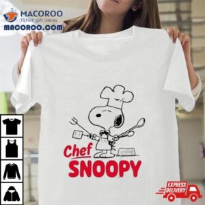 Juniors Peanuts Chef Snoopy Tshirt