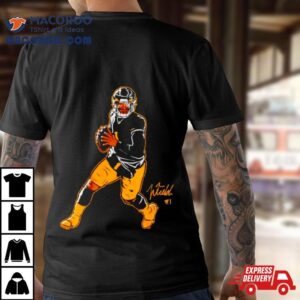 Justin Fields Pittsburgh Football Superstar Pose Tshirt