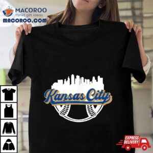 Kansas City Baseball Downtown Skyline Fan Shirt