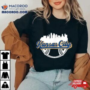 Kansas City Baseball Downtown Skyline Fan Tshirt