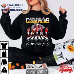 Kansas City Chiefs Abbey Road Super Bowl Lviiii Champions Chiefs Signatures Tshirt