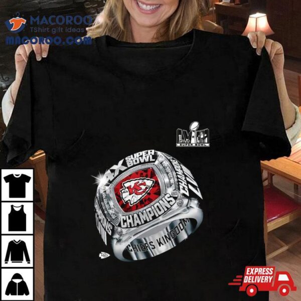 Kansas City Chiefs Four Time Super Bowl Champions Ring 2024 Shirt