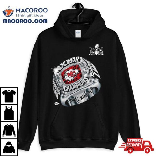 Kansas City Chiefs Four Time Super Bowl Champions Ring 2024 Shirt