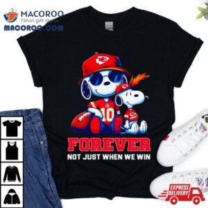 Kansas City Chiefs Snoopy Forever Not Just When We Win Shirt