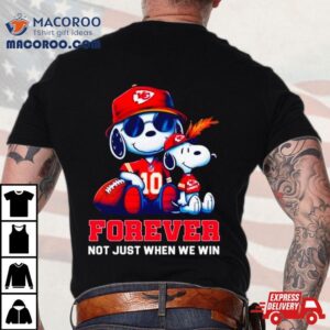 Kansas City Chiefs Snoopy Forever Not Just When We Win Tshirt