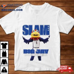 Kansas Jayhawks Mascot Slam Big Jay Rock Chalk Tshirt