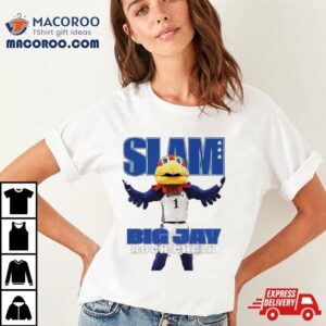 Kansas Jayhawks Mascot Slam Big Jay Rock Chalk Shirt