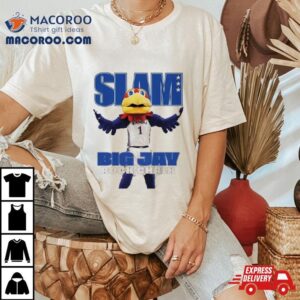 Kansas Jayhawks Mascot Slam Big Jay Rock Chalk Tshirt