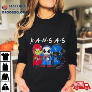 Kansas Sports Teams Jack Skellington X Grinch And Toothless Dragon Tshirt