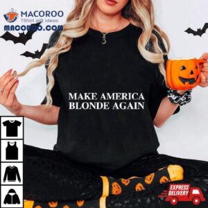 Karoline Leavitt Wearing Make America Blonde Again Tshirt