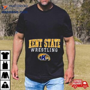 Kent State Golden Flashes Champion Wrestling Stack Logo Tshirt