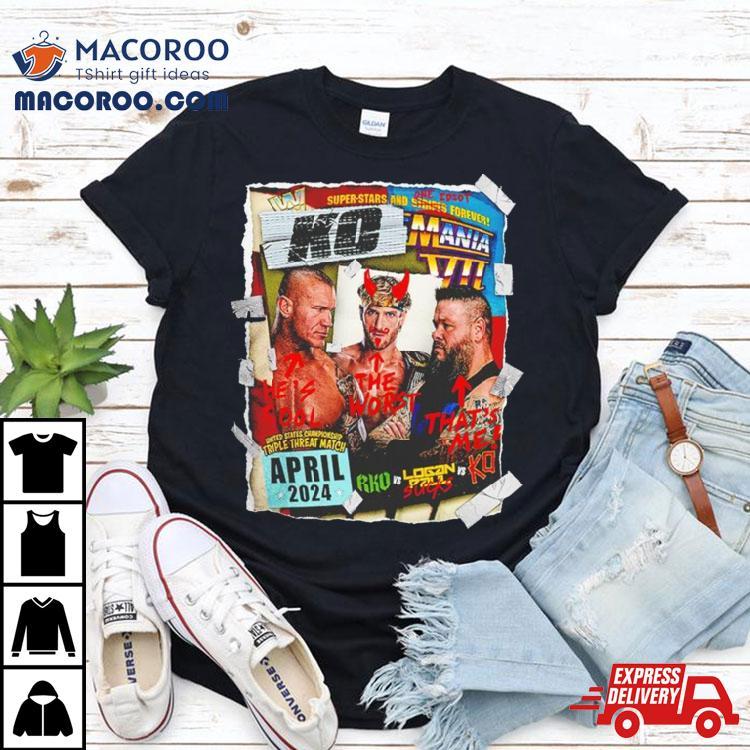 Kevin Owens Wrestlemania 40 Ko Mania Vii Shirt Kevin Owens Wrestlemania 40 Ko Mania Vii Shirt