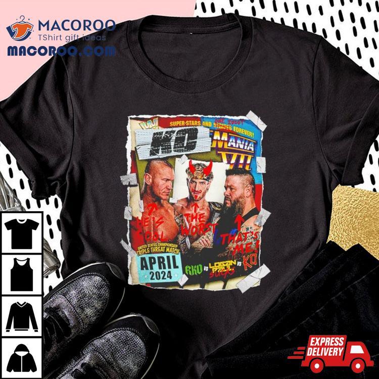 Kevin Owens Wrestlemania 40 Ko Mania Vii Shirt Kevin Owens Wrestlemania 40 Ko Mania Vii Shirt