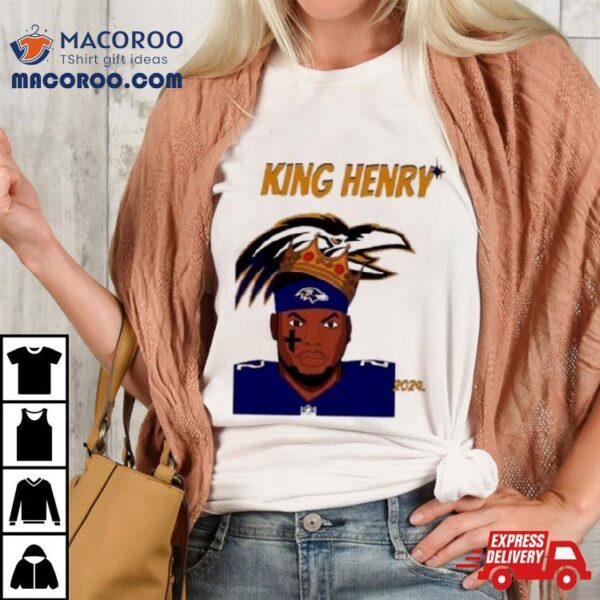 King Derrick Henry Baltimore Ravens Football 2024 Logo Shirt