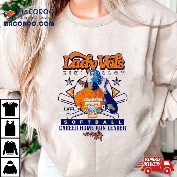 Lady Volunteers Kiki Milloy 2024 Lvfl Softball Career Home Run Leader Signature Shirt Lady Volunteers Kiki Milloy 2024 Lvfl Softball Career Home Run Leader Signature Shirt