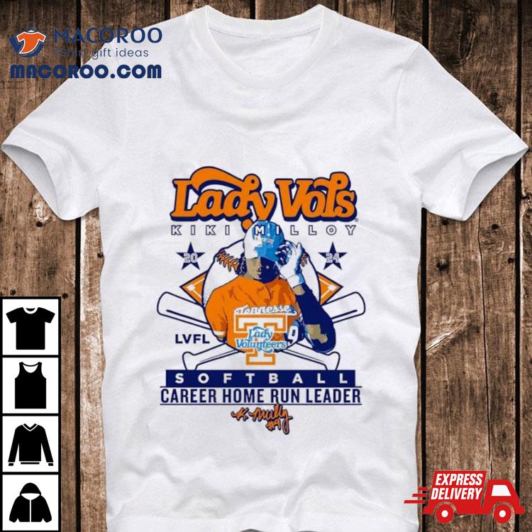 Lady Volunteers Kiki Milloy 2024 Lvfl Softball Career Home Run Leader Signature Shirt Lady Volunteers Kiki Milloy 2024 Lvfl Softball Career Home Run Leader Signature Shirt