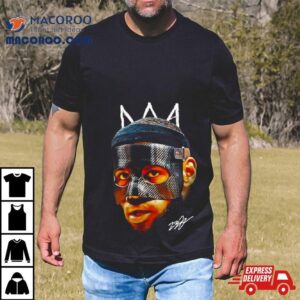 Lebron James Mask Masked Lebron Basketball Graphic Design King James Signature Tshirt