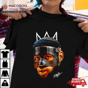 Lebron James Mask Masked Lebron Basketball Graphic Design King James Signature Tshirt