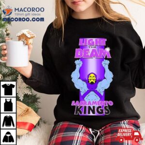 Light The Beam Sacramento Kings Monster Skull Yellow Tshirt