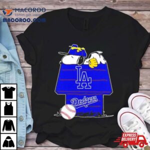 Los Angeles Dodgers Snoopy And Woodstock The Peanuts Baseball Shirt