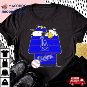 Los Angeles Dodgers Snoopy And Woodstock The Peanuts Baseball Shirt