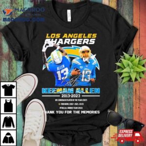 Los Angeles Rams Keenan Allen Thank You For The Memories Signatures Tshirt