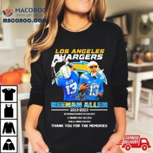 Los Angeles Rams Keenan Allen Thank You For The Memories Signatures Tshirt