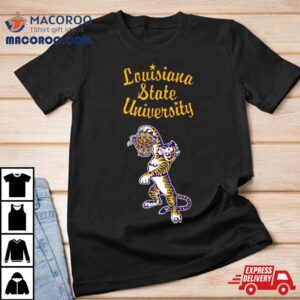 Lsu Vintage Script Dunking Tiger Shirt