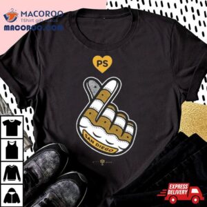 Lucky Duck Foundation San Diego Finger Hear Tshirt