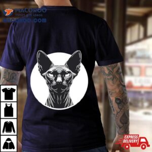 Majestic Dark Sphinx Black Cat Portraishirt