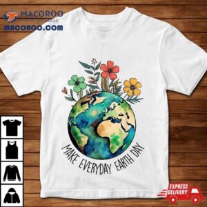 Make Every Day Earth Cute Planet Toddler Boy Kids Tshirt