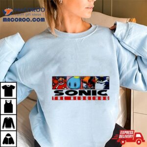 Mamono World Og Box Logo Sonic The Hedgehog Shirt