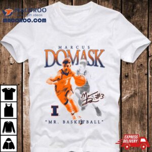 Marcus Domask Mr Illinois Fighting Illini Basketball Tee Tshirt