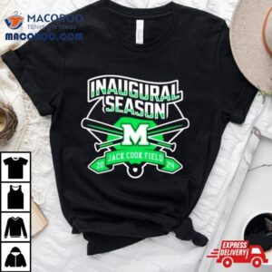 Marshall University Baseball Jack Cook Field Inaugural Season Tshirt